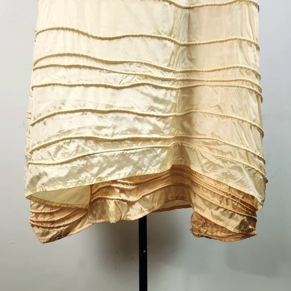 Krista Larson | Wearable Art | Butter Yellow Dual Layer Long Spring Slip Dress - Picture 6 of 16